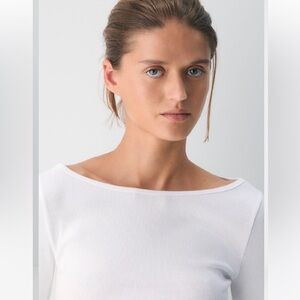 HomeStretch™ Rib Airwave Boatneck Longsleeve